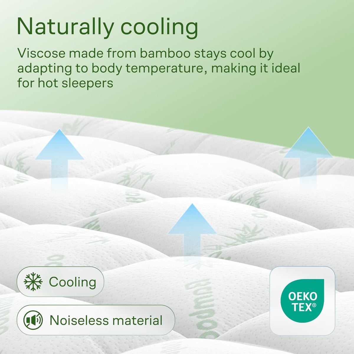 Breathable quilted surface that sleeps cool