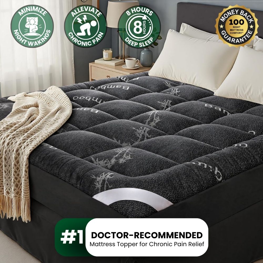 SootheSleep Relief Topper in Black