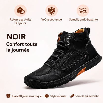 Bottes confort noir, confort toute la journée